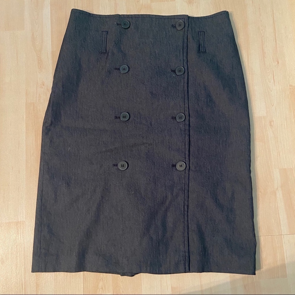 Dalia collection button front skirt